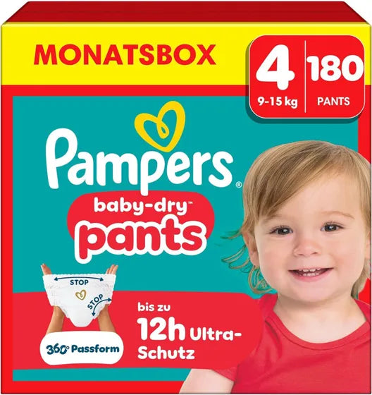Pampers Baby-Dry Pants Größe 4 – 180 Pants
