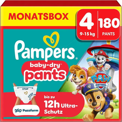 Pampers Baby-Dry Pants Paw Patrol Größe 4 – 180 Pants