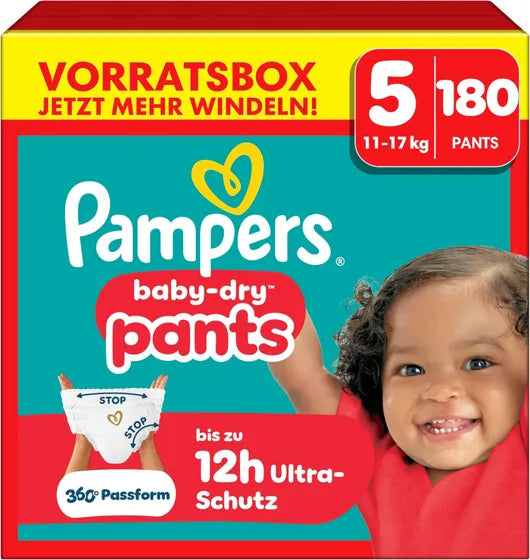 Pampers Baby-Dry Pants Größe 5 – 180 Pants