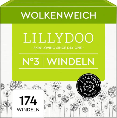 LILLYDOO sensitive Größe 3 – 174 Windeln